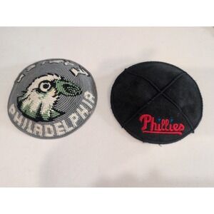 Philadelphia Eagles/ Phillies Custom Yarmulkes 5"